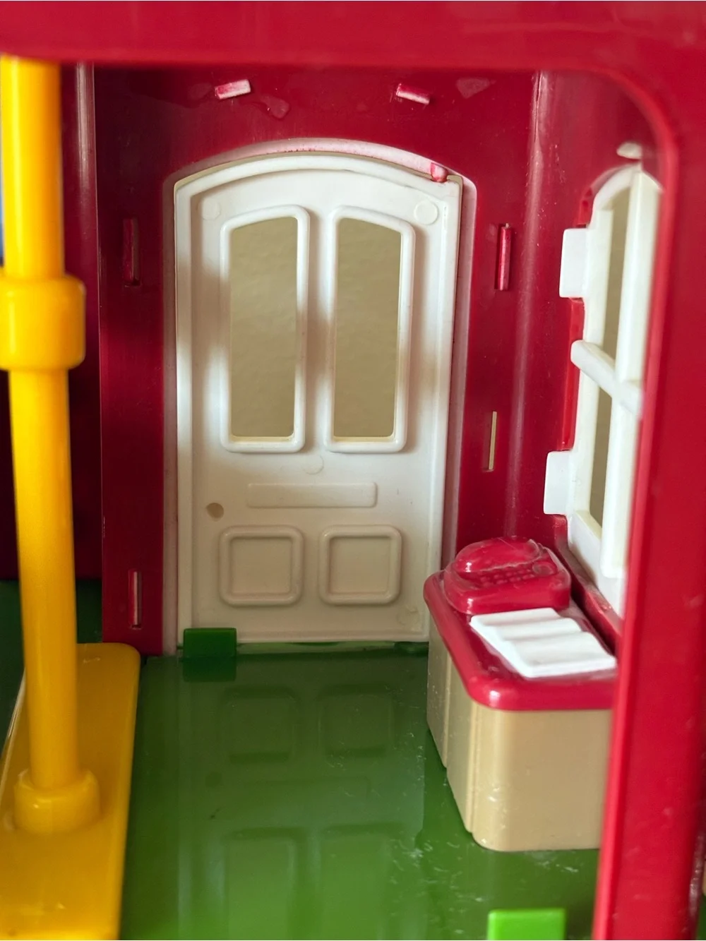 Vintage Step 2 Main Street Village Firehouse Playset & 3 Fire Truck Toys